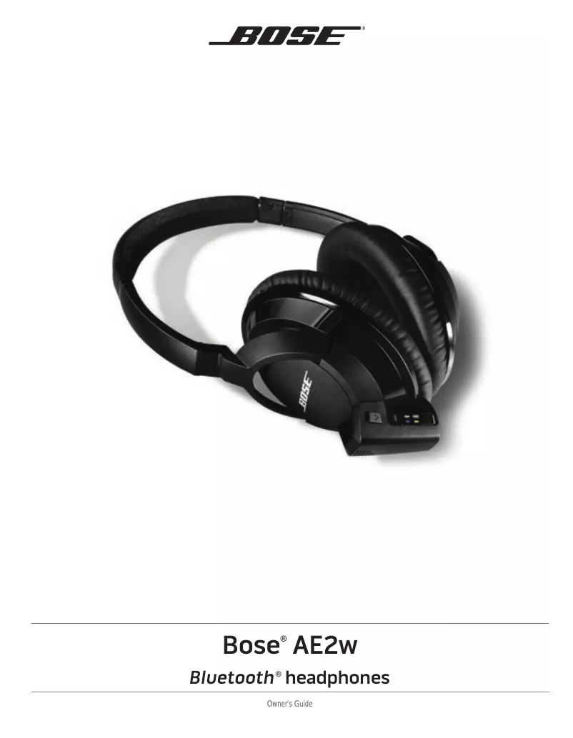 Page 1 of the manual User Manual Bose SoundLink AE2w
