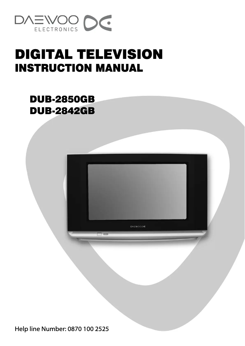 Page 1 de la notice Manuel utilisateur Daewoo DUB 2850