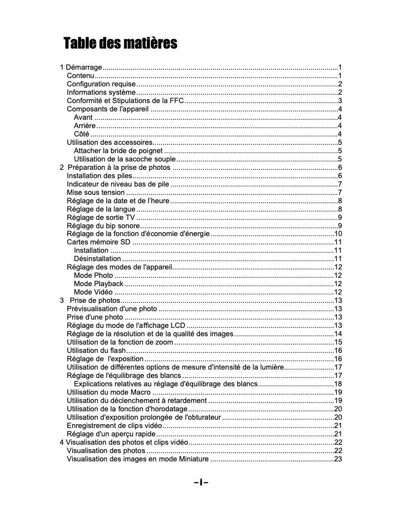 Página 1 del manual Manual de usuario Daitsu DF410Z