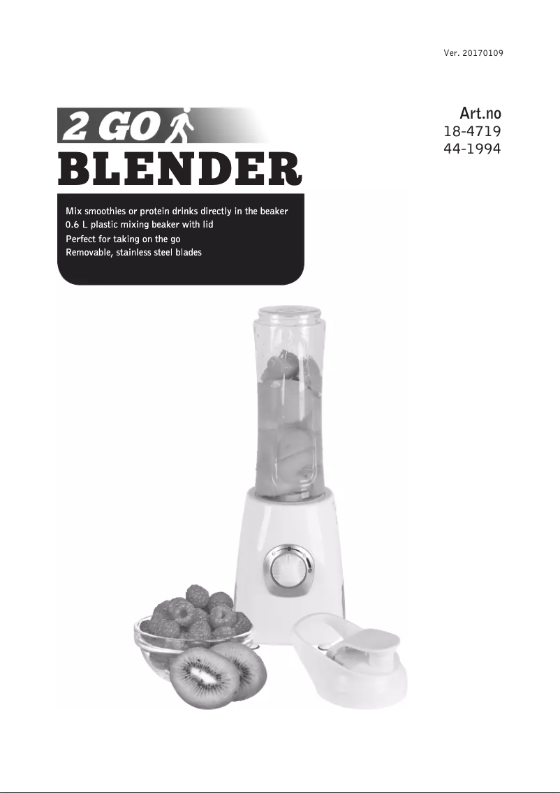 Page 1 de la notice Manuel utilisateur Clas Ohlson BL3326B 2GO