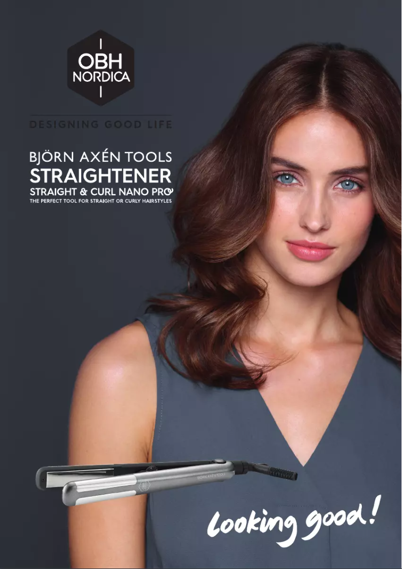 Page 1 de la notice Manuel utilisateur OBH Nordica Straight & Curl Nano Pro 3099