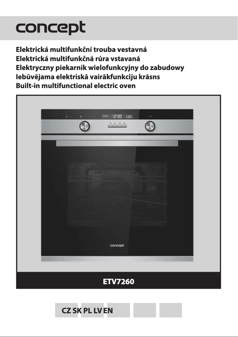 Page 1 de la notice Manuel utilisateur Concept ETV7260
