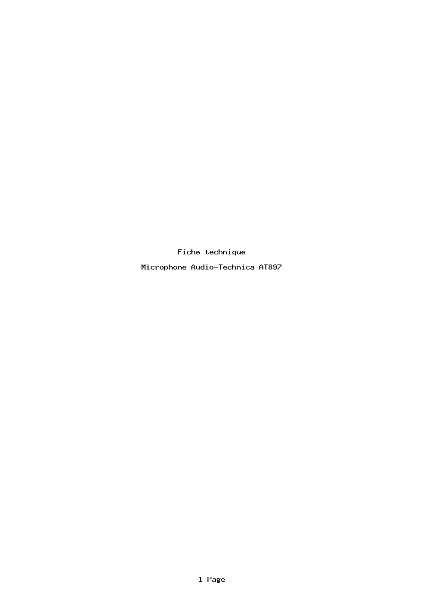 Image de la première page du manuel de l'appareil AT897