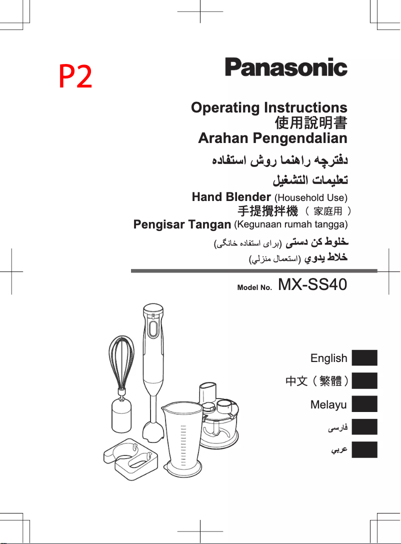Página 1 del manual Manual de usuario Panasonic MX-SS40