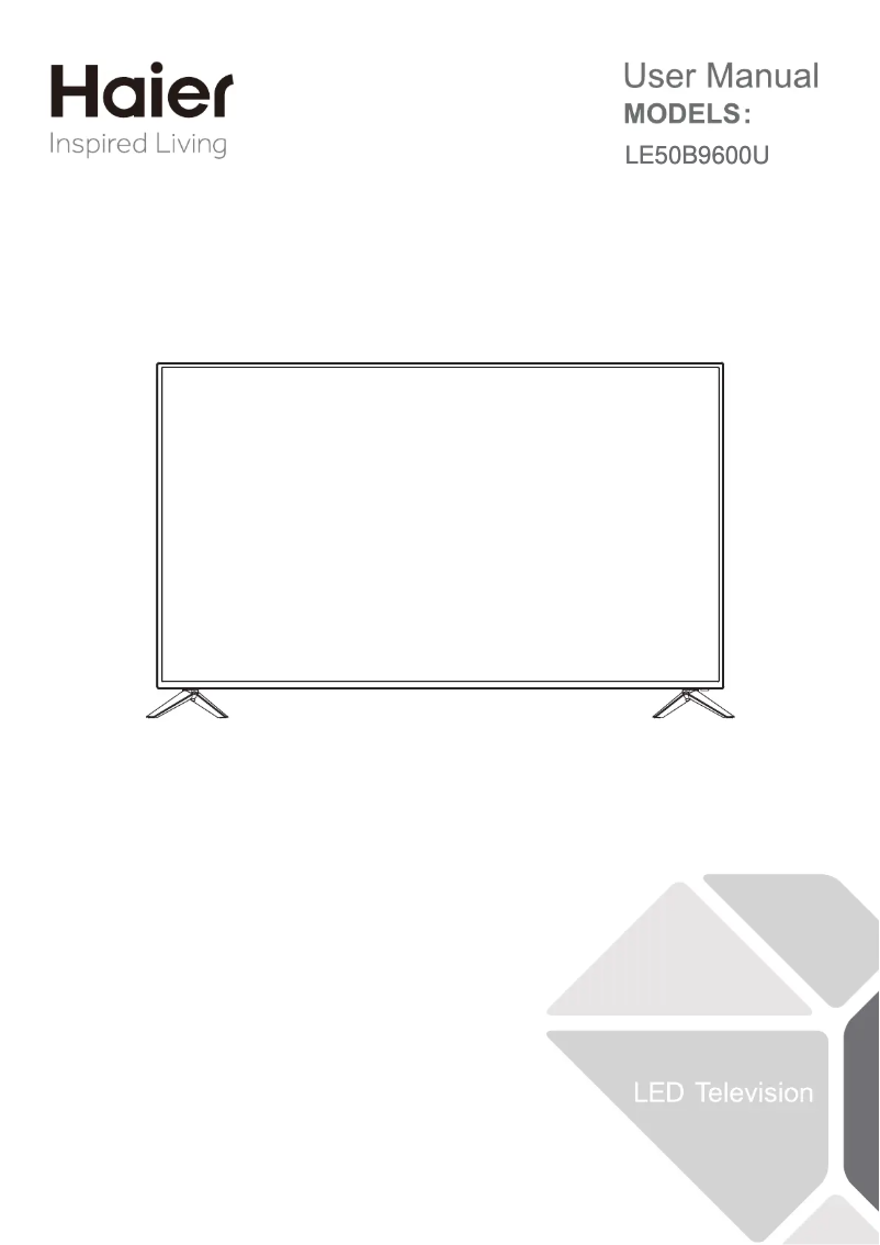 Page 1 de la notice Manuel utilisateur Haier LE50B9600U
