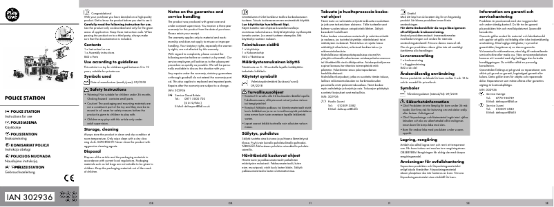 Page 1 de la notice Manuel utilisateur Playtive IAN 302936