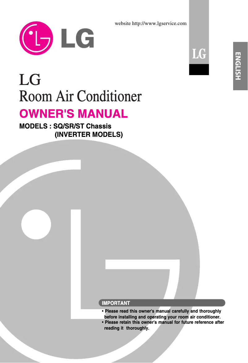 Page 1 de la notice Manuel utilisateur LG ASNW096QGG1