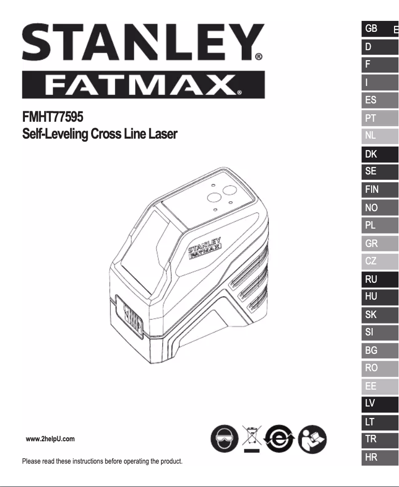 Page 1 de la notice Manuel utilisateur Stanley FMHT77595-1