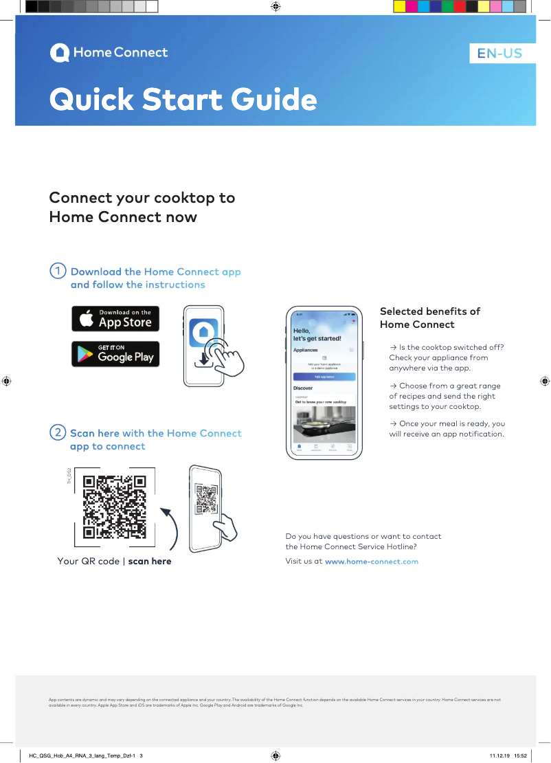 Page 1 de la notice Guide de démarrage rapide Thermador CIT367YM