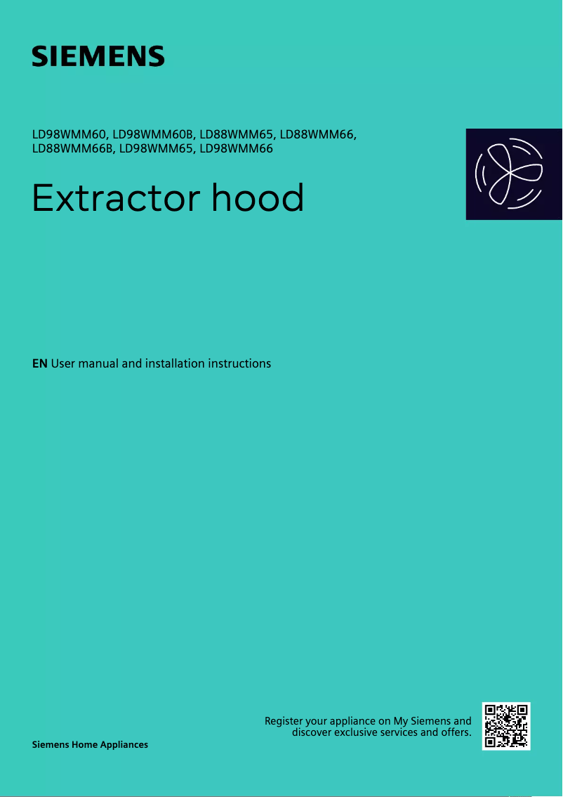 Page 1 de la notice Guide d'installation Siemens LD98WMM66
