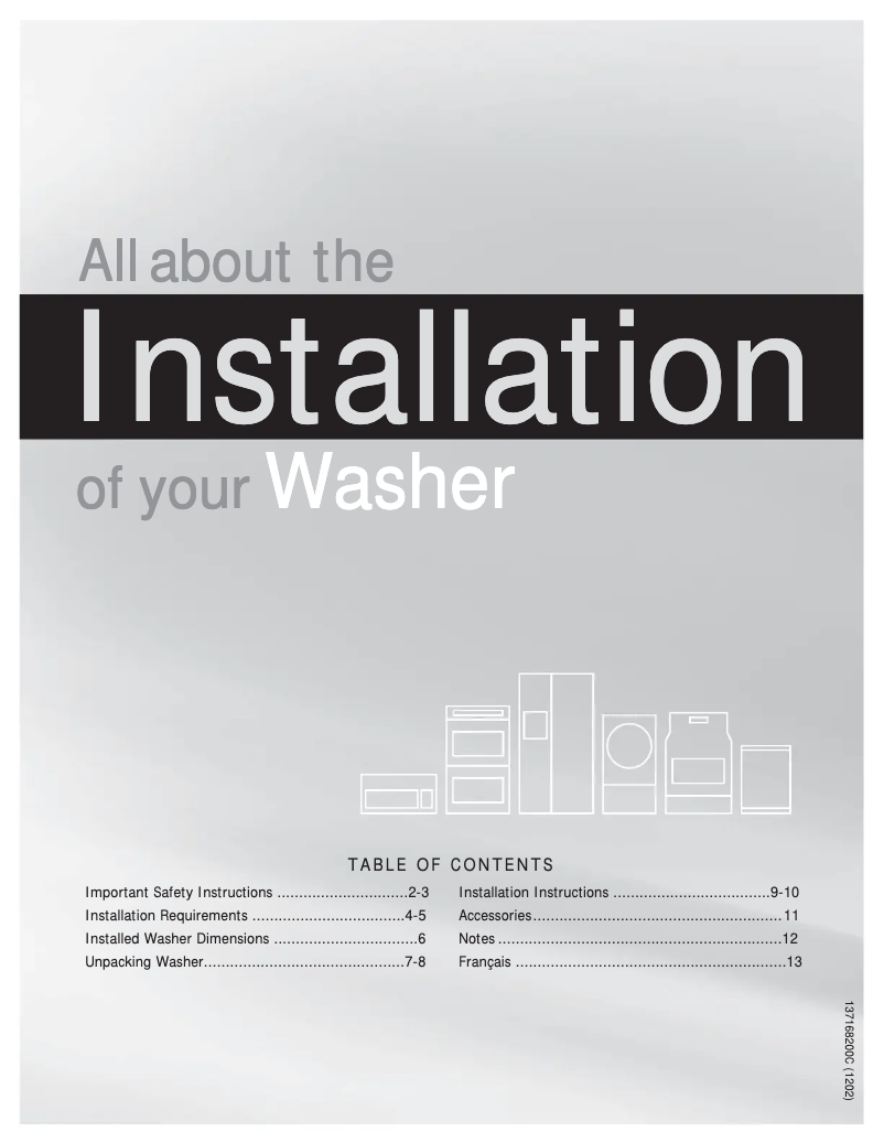 Página 1 del manual Guía de instalación Frigidaire FAFW3517KR