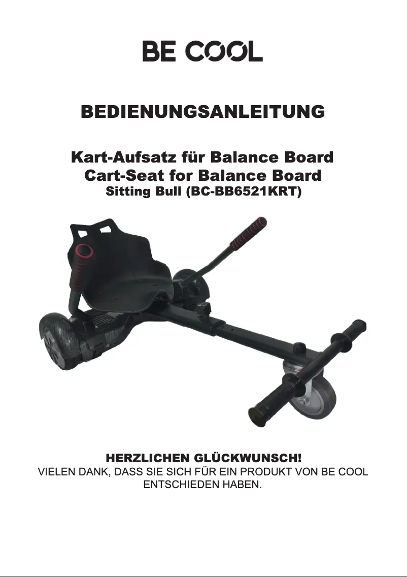 Page 1 of the manual User Manual Be Cool BC-BB6521KRT