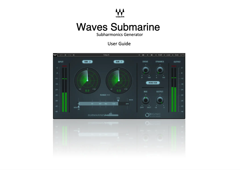 Page 1 of the manual User Manual Waves Submarine