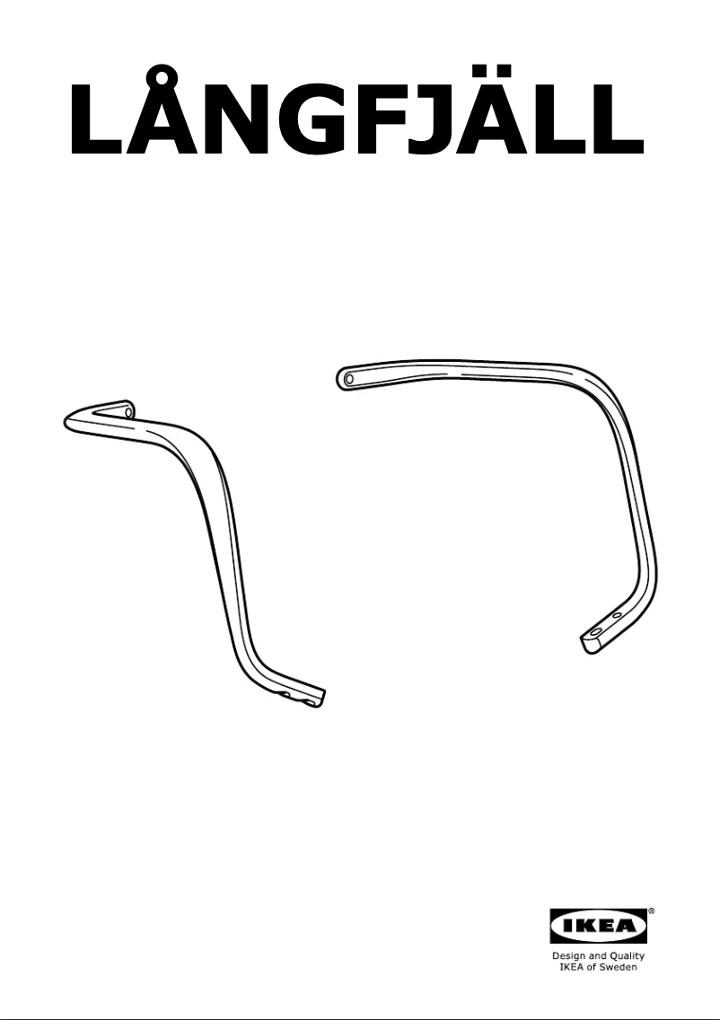 Page 1 de la notice Manuel utilisateur Ikea LÅNGFJÄLL 703.205.69