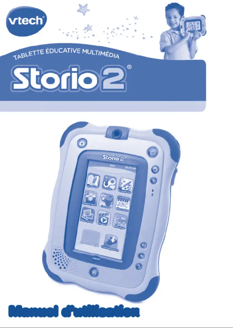 Page 1 de la notice Manuel utilisateur Vtech Storio 2