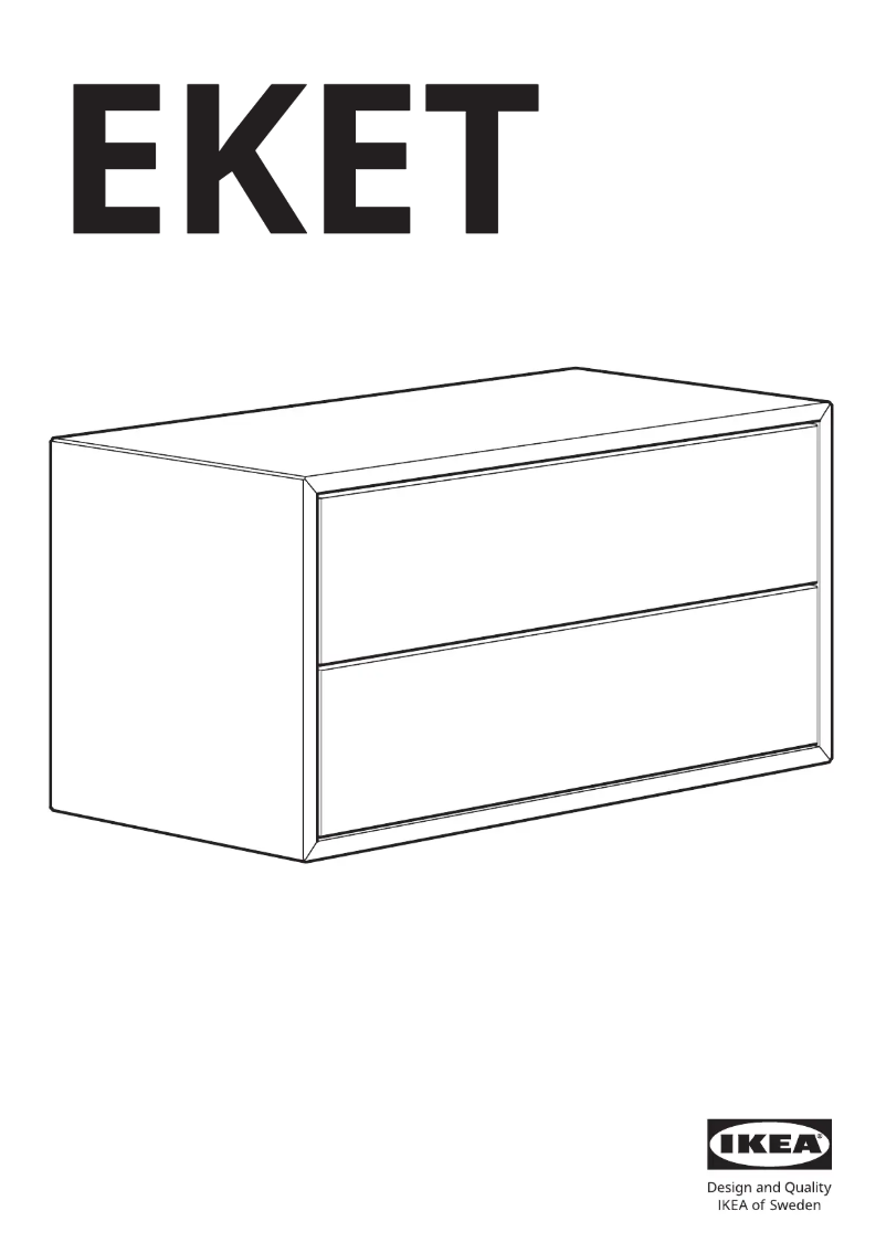 Page 1 de la notice Manuel utilisateur Ikea EKET 003.339.47
