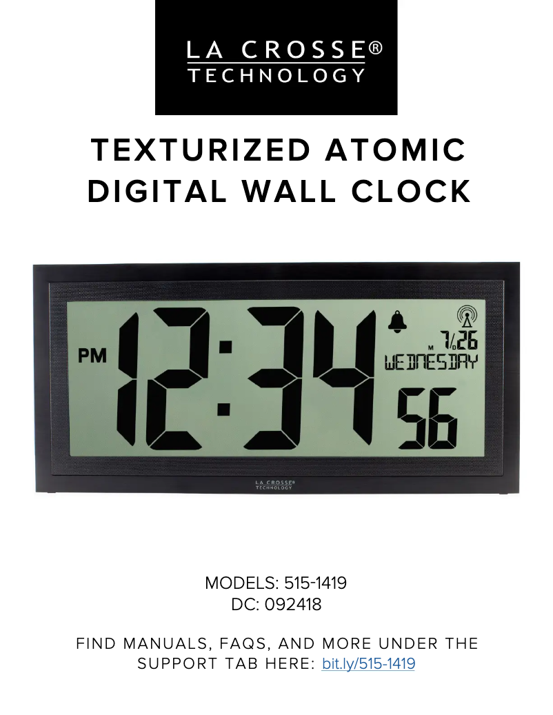 Página 1 del manual Manual de usuario La Crosse Technology 515-1419
