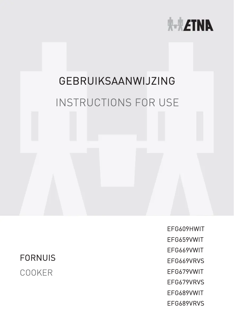 Page 1 de la notice Manuel utilisateur Etna EFG659VWIT