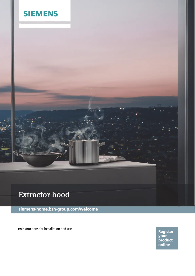 Page 1 de la notice Guide d'installation Siemens LC91KWW20S