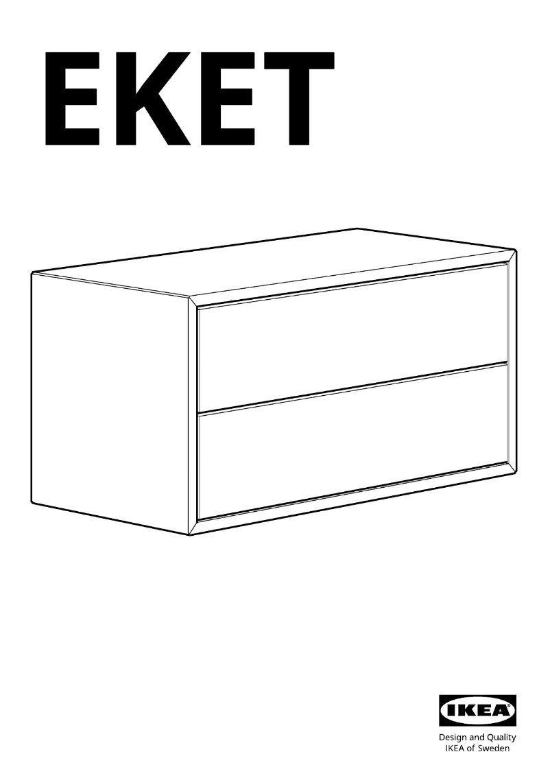 Page 1 de la notice Manuel utilisateur Ikea EKET 603.339.49