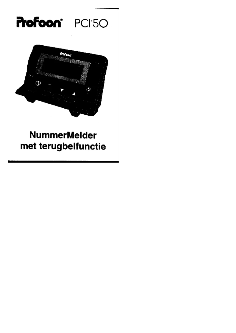 Page 1 de la notice Manuel utilisateur Profoon PCI50