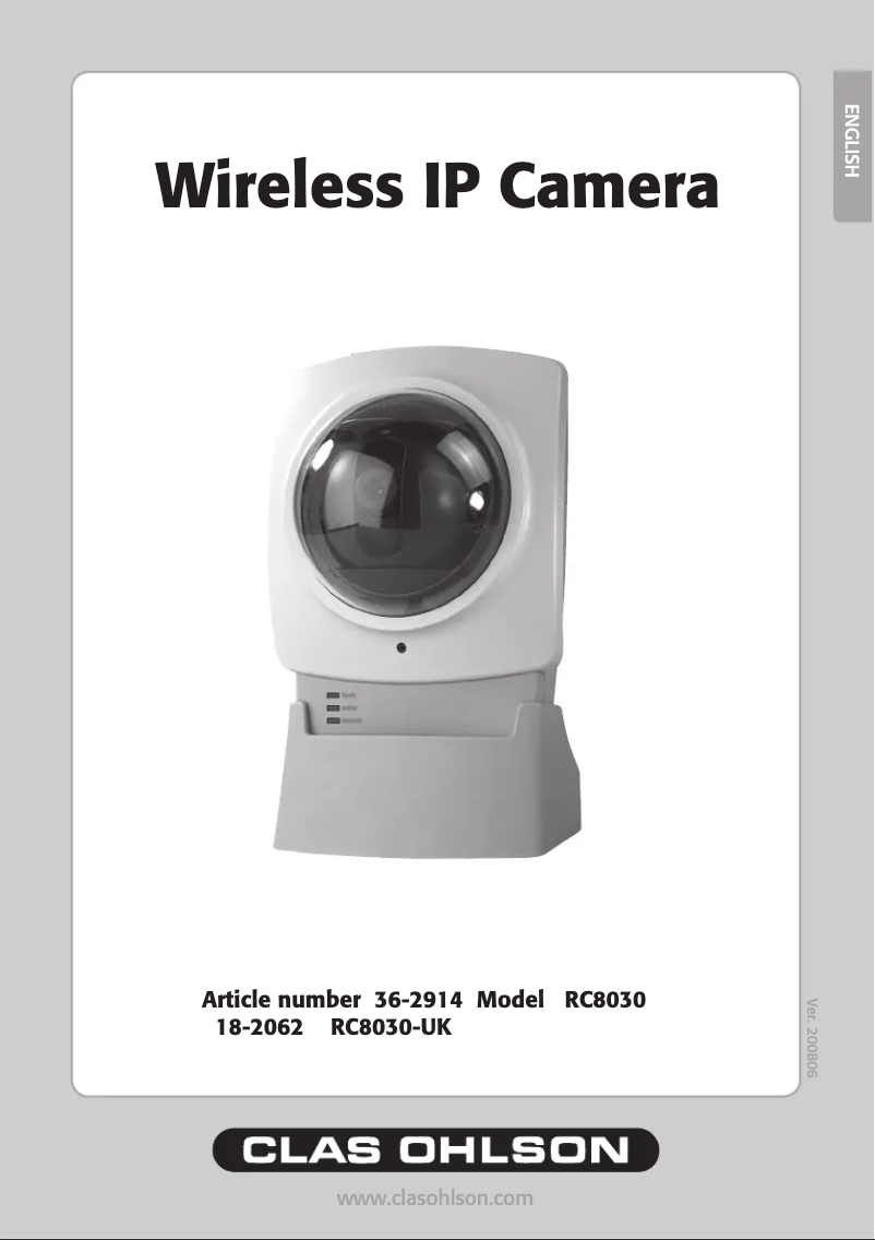 Page 1 de la notice Manuel utilisateur Clas Ohlson 36-2914