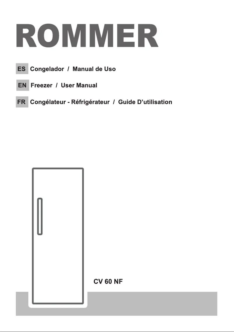 Página 1 del manual Manual de usuario Rommer CV 60 NF