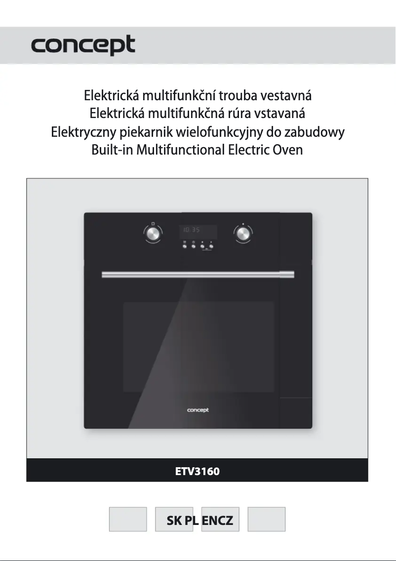 Page 1 de la notice Manuel utilisateur Concept ETV 3160bcs