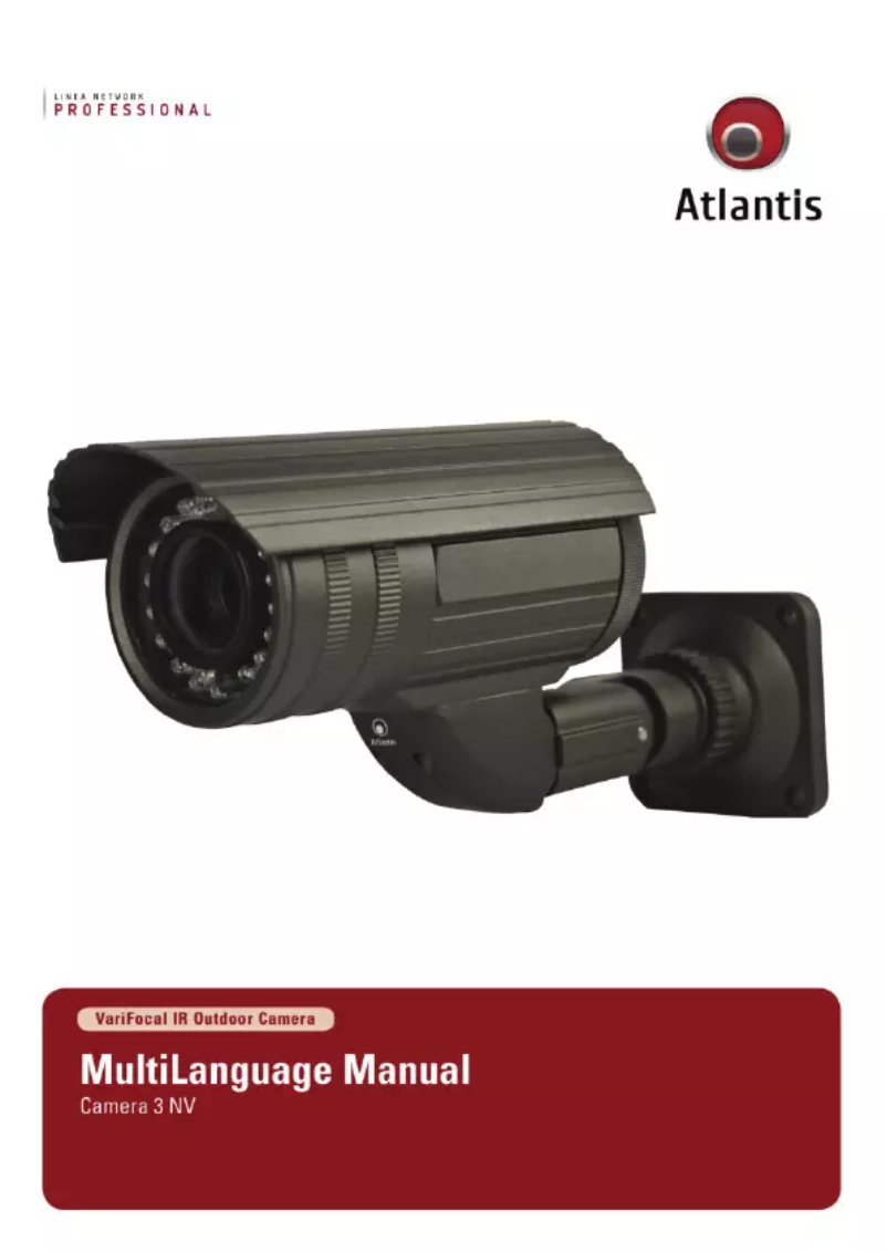 Page 1 de la notice Manuel utilisateur Atlantis Land Camera 3 NV