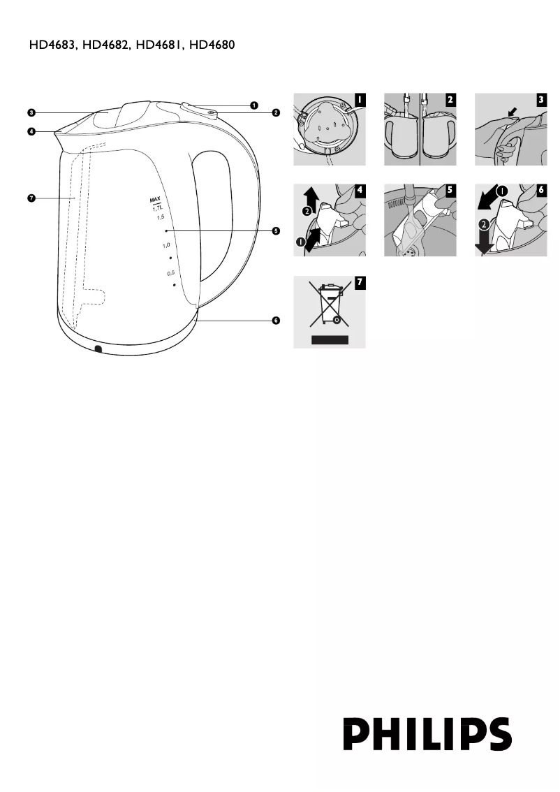 Page 1 de la notice Manuel utilisateur Philips HD4682