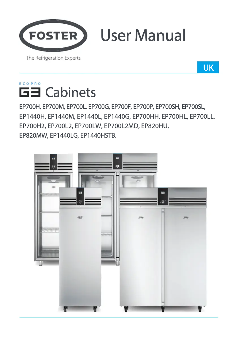 Página 1 del manual Manual de usuario Foster G3 EP700H