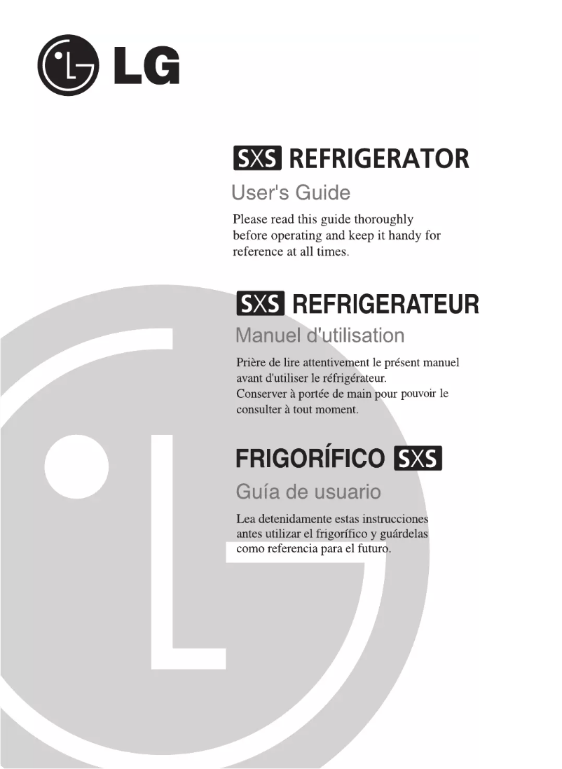 Page 1 de la notice Manuel utilisateur LG GC-L207FLQ