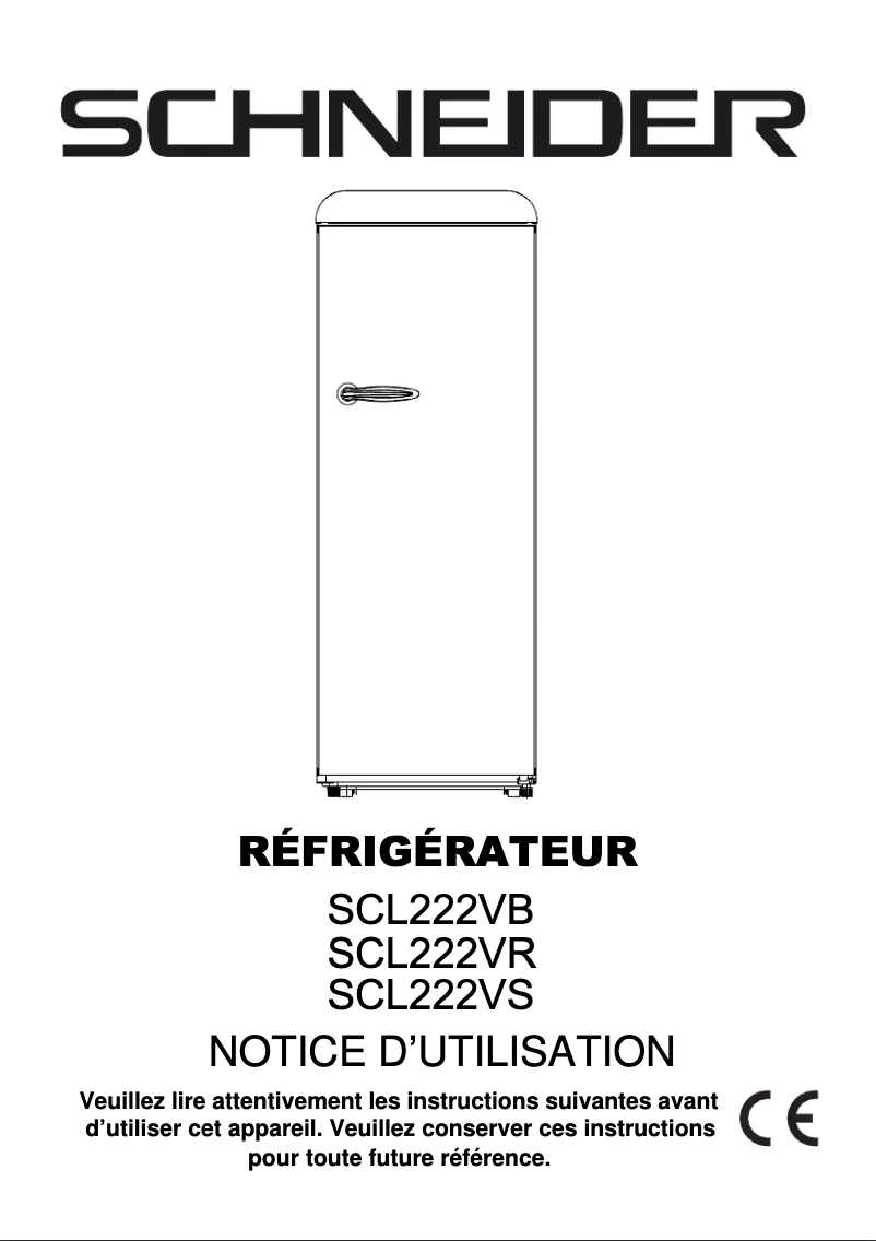 Página 1 del manual Manual de usuario Schneider SCL222VR