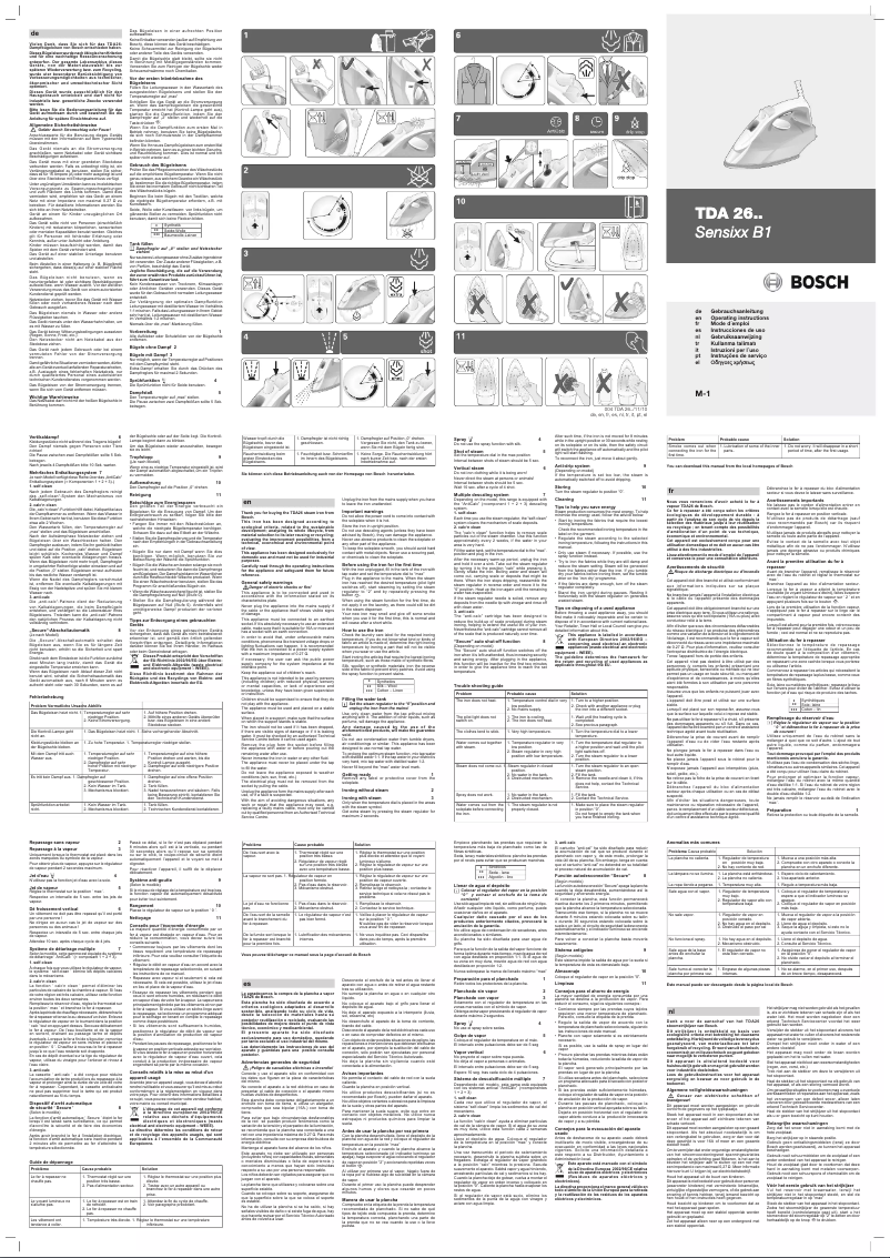 Page 1 of the manual User Manual Bosch TDA2612