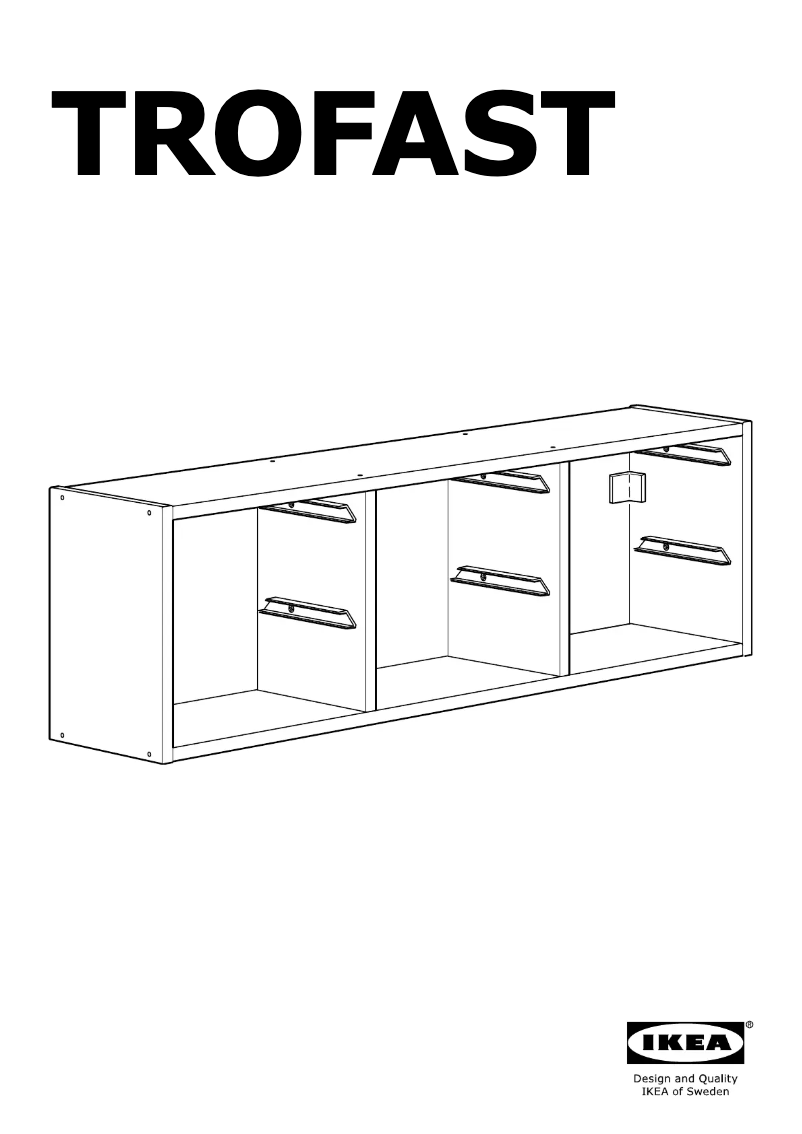 Page 1 de la notice Instructions / montage Ikea TROFAST