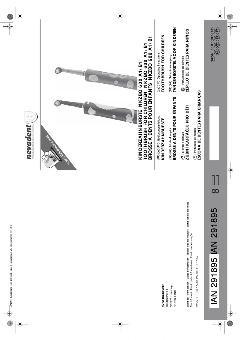 Page 1 de la notice Manuel utilisateur Nevadent NKZBO 600 B2