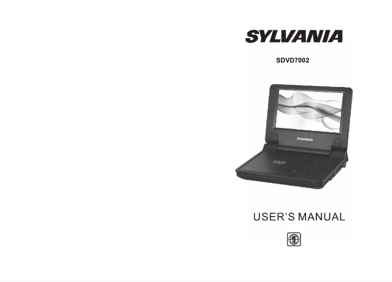 Page 1 of the manual User Manual Sylvania SDVD7002