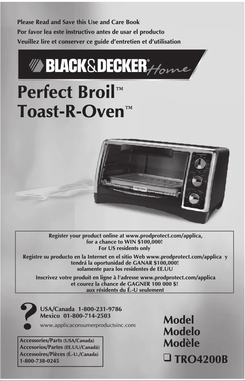 Page n°1 - Manuel utilisateur Black & Decker TRO4200B