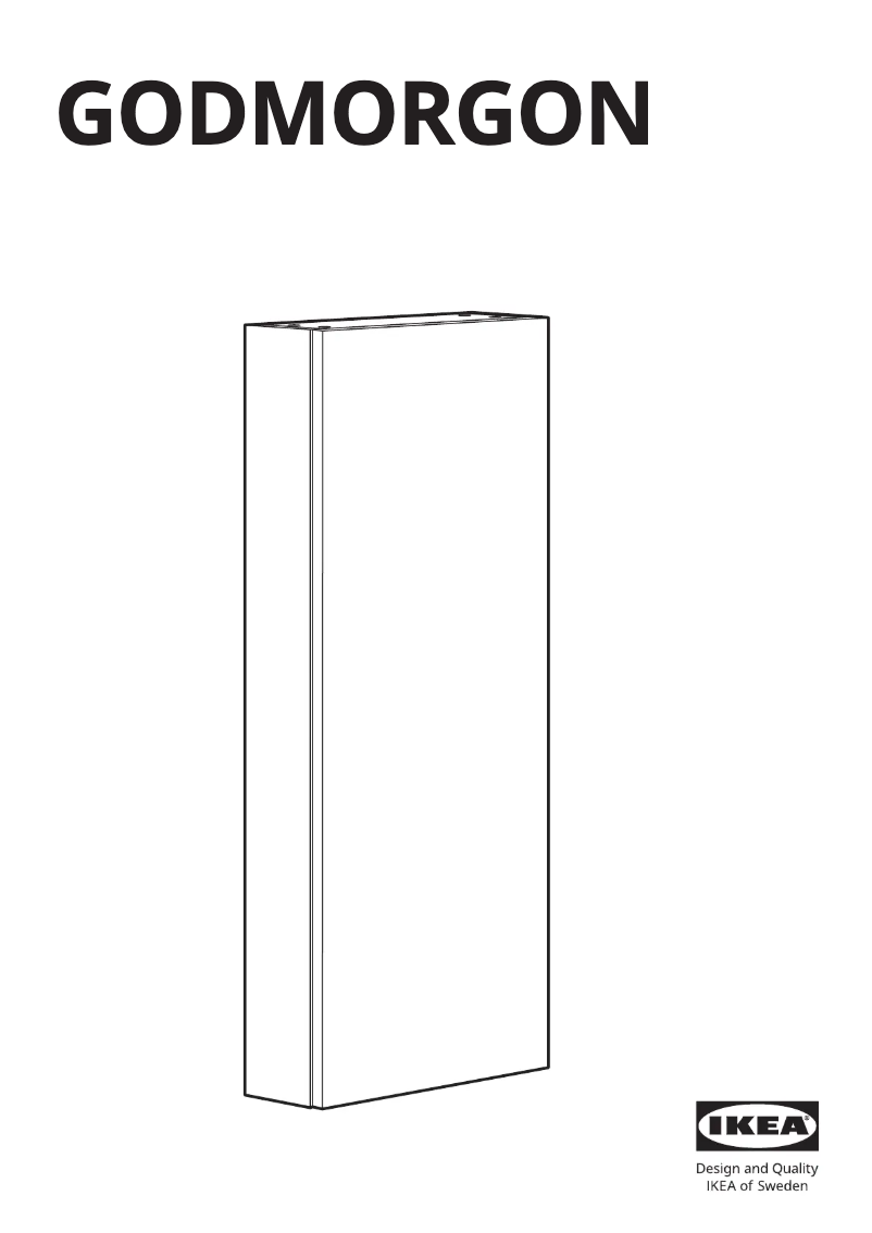 Page 1 de la notice Manuel utilisateur Ikea GODMORGON 601.649.13