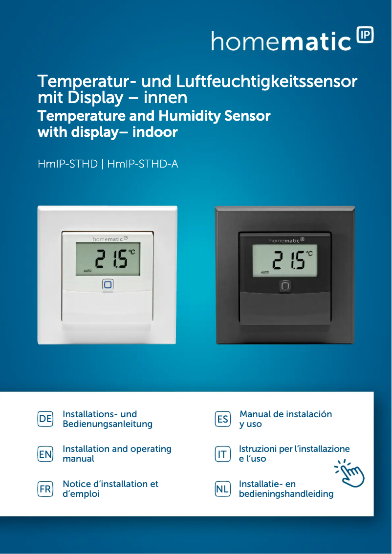 Page 1 of the manual User Manual Homematic IP HmIP-STHD-A