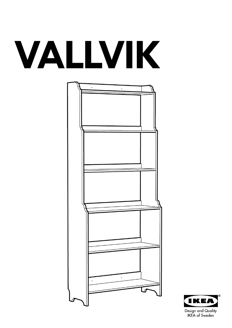 Page 1 de la notice Manuel utilisateur Ikea VALLVIK