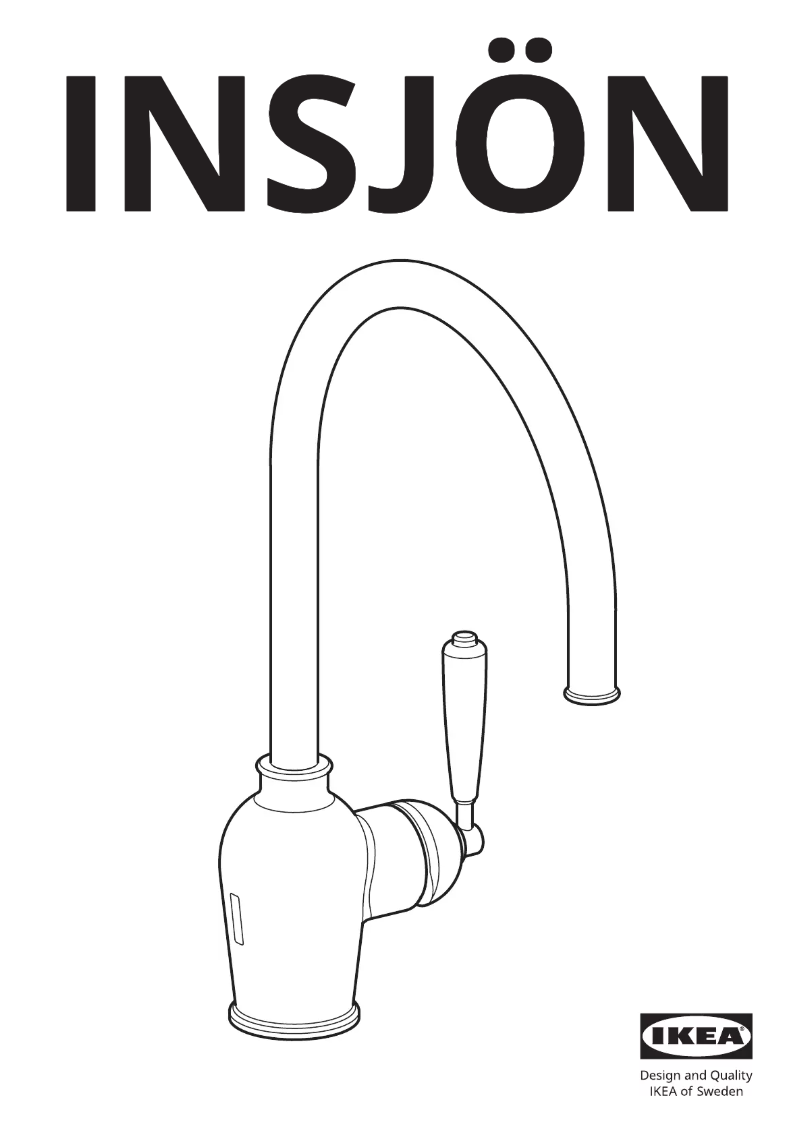 Page 1 de la notice Instructions / montage Ikea INSJÖN