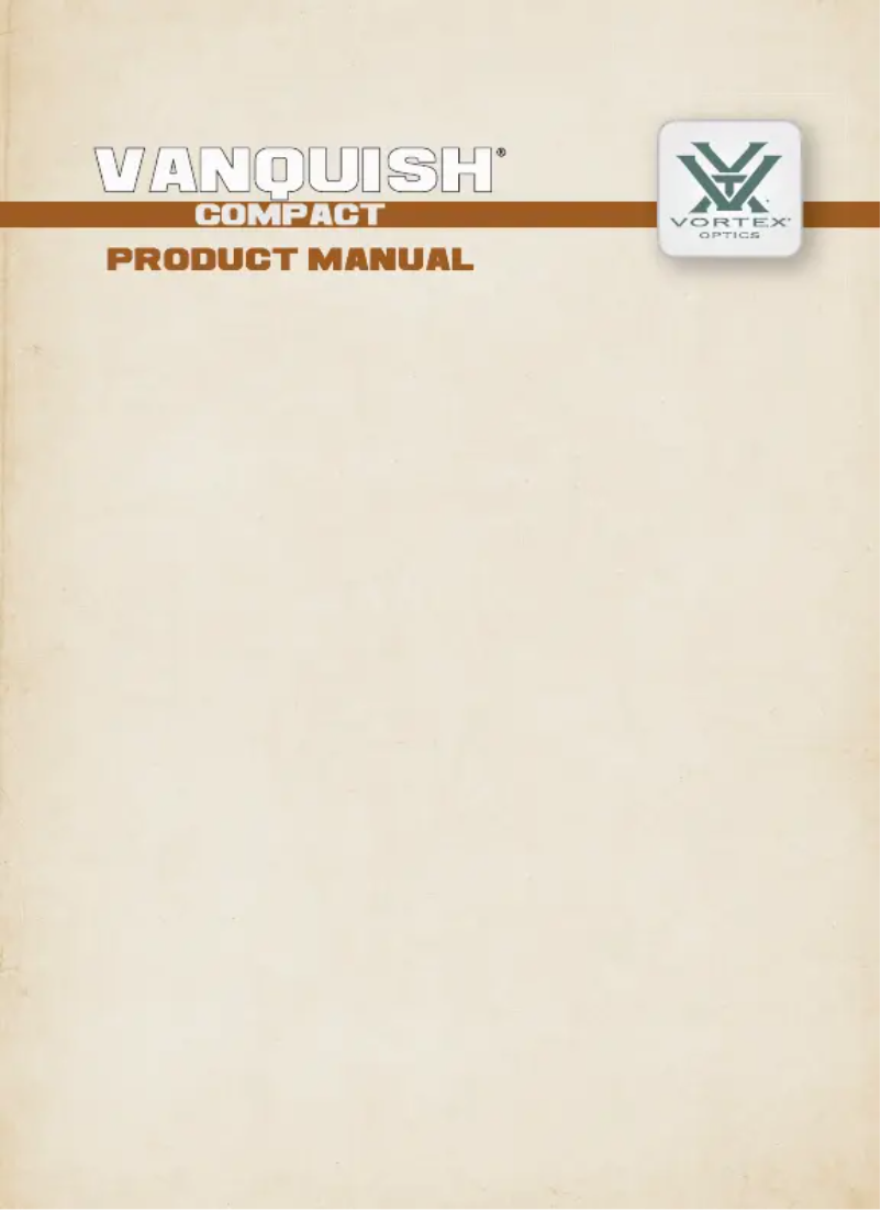 Page 1 de la notice Manuel utilisateur Vortex Vanquish 10X26