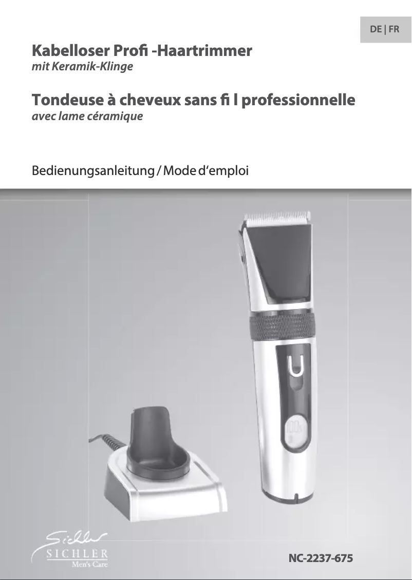 Page 1 de la notice Manuel utilisateur Sichler NC-2237-675