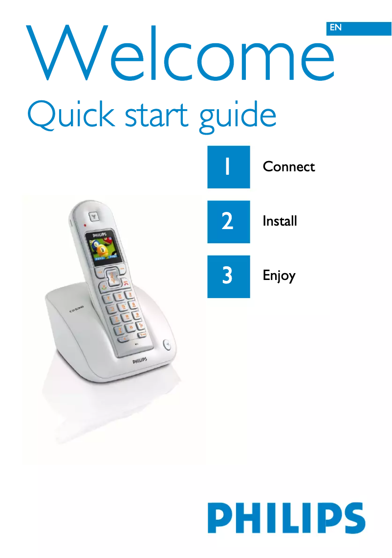 Página 1 del manual Guía de inicio rápido Philips CD5354S