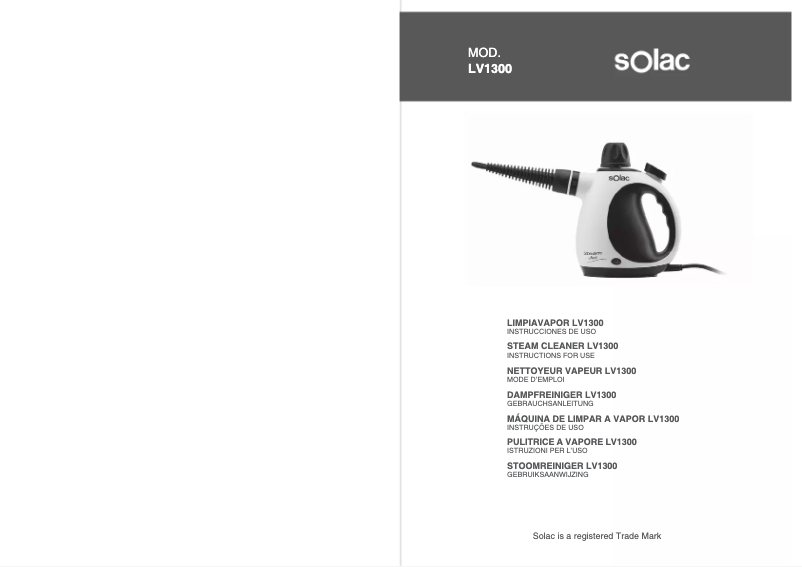 Página 1 del manual Manual de usuario Solac LV1300