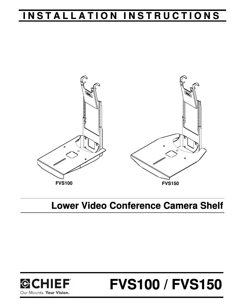 Page 1 de la notice Manuel utilisateur Chief FVS150