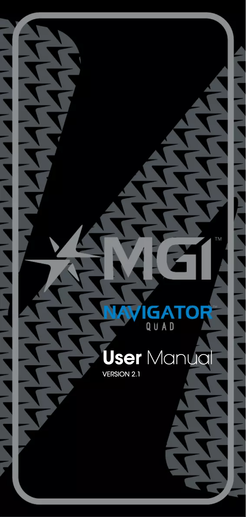 Page 1 de la notice Manuel utilisateur MGI Navigator Quad
