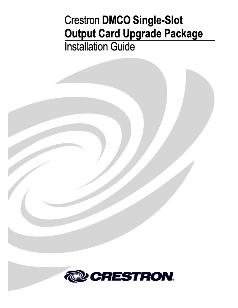 Page 1 de la notice Manuel utilisateur Crestron DMC-CATO-HD