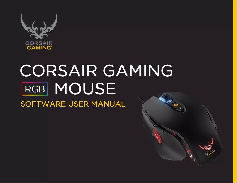 Page 1 de la notice Manuel utilisateur Corsair Katar